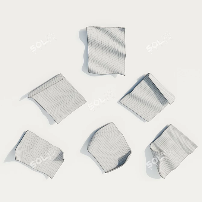 Golden Fluttering Pages Wall Decor 3D model image 6