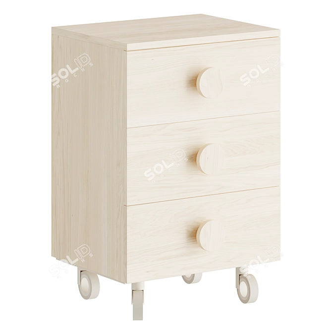 Nidi Kids Bedside Table 3D model image 2