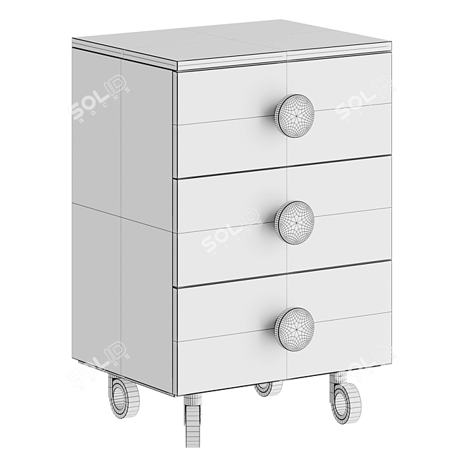 Nidi Kids Bedside Table 3D model image 4