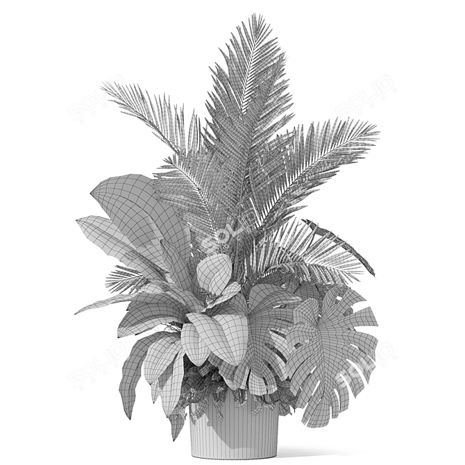 Botanical Assortment 1017 3D model image 2