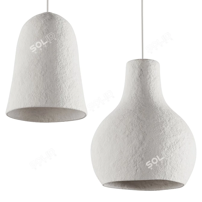 Repurposed Cotton Pendant Lights, Watt&Veke 3D model image 8