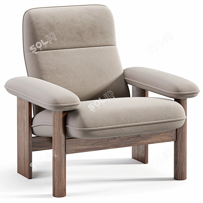 Modern Lounge Chair by Archdaily 3D model image 1