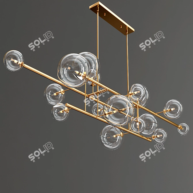 Delilah Linear Chandelier by Avenue Lighting 3D model image 3