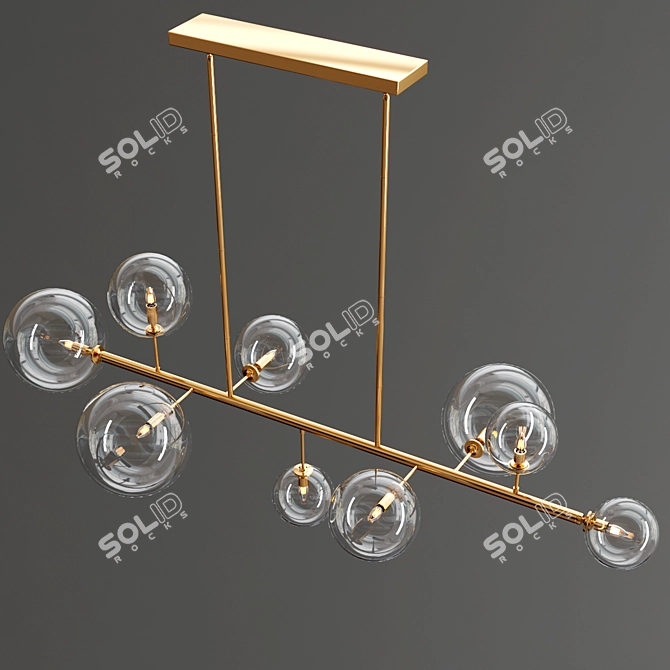 Delilah Linear Chandelier by Avenue Lighting 3D model image 4