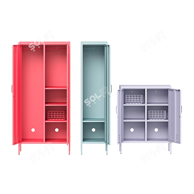 Metal Lockers for Home & Public 3D model image 4