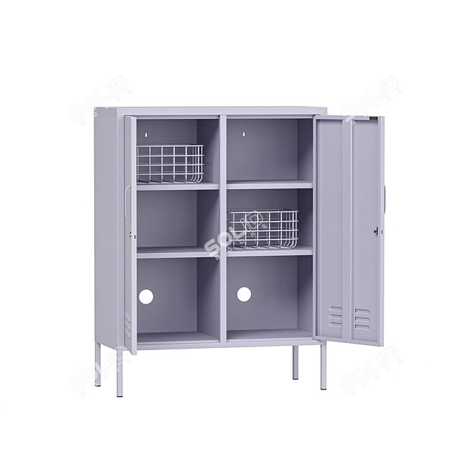 Metal Lockers for Home & Public 3D model image 12