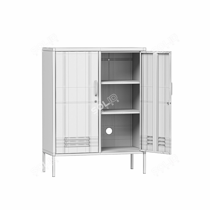 Metal Lockers for Home & Public 3D model image 13