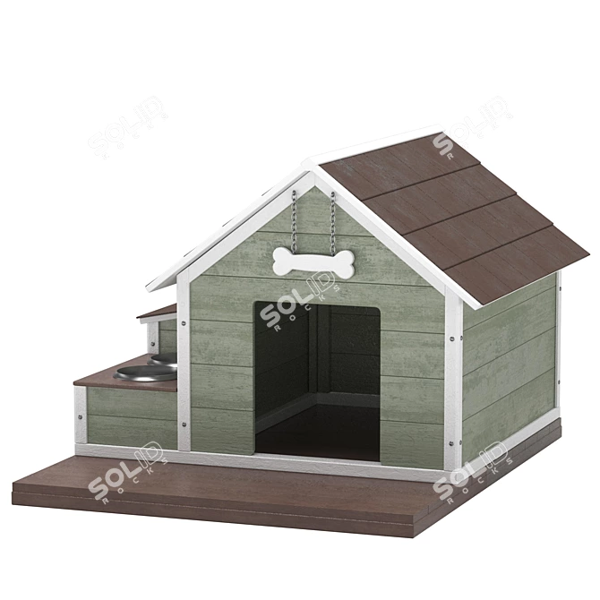 Scandinavian Style Dog House 3D model image 3