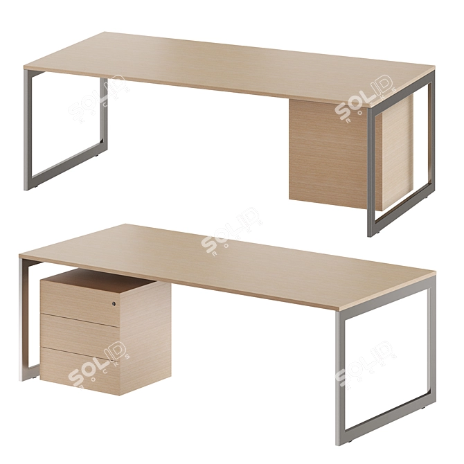 Vektor Executive Desk by FORMA5 3D model image 1