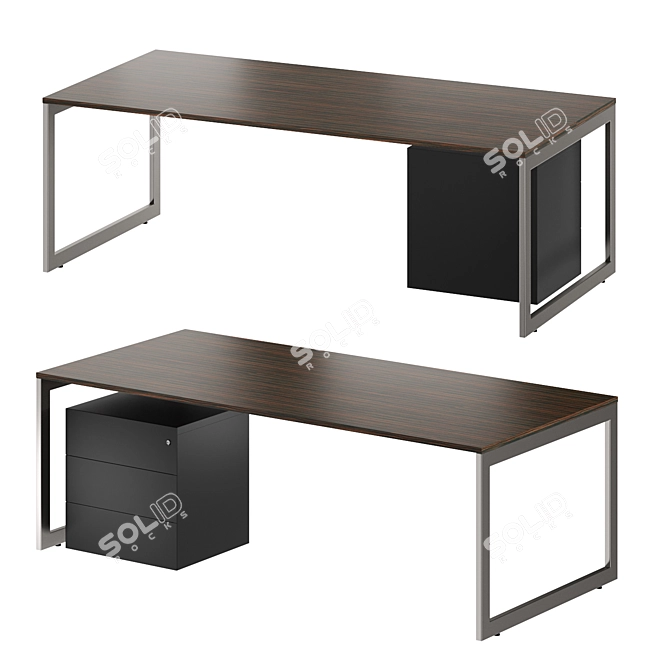 Vektor Executive Desk by FORMA5 3D model image 2