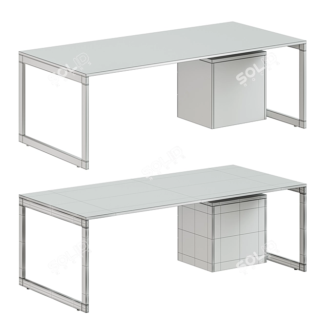 Vektor Executive Desk by FORMA5 3D model image 5