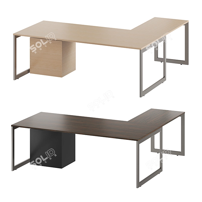 FORMA5 Vektor Executive Desk Set 3D model image 3