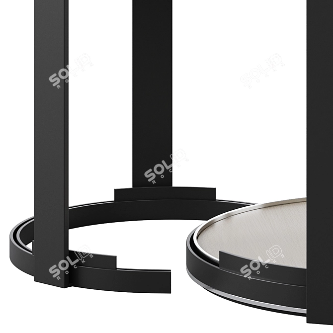 Modern Boulder Side Table Optimal 3D model image 4