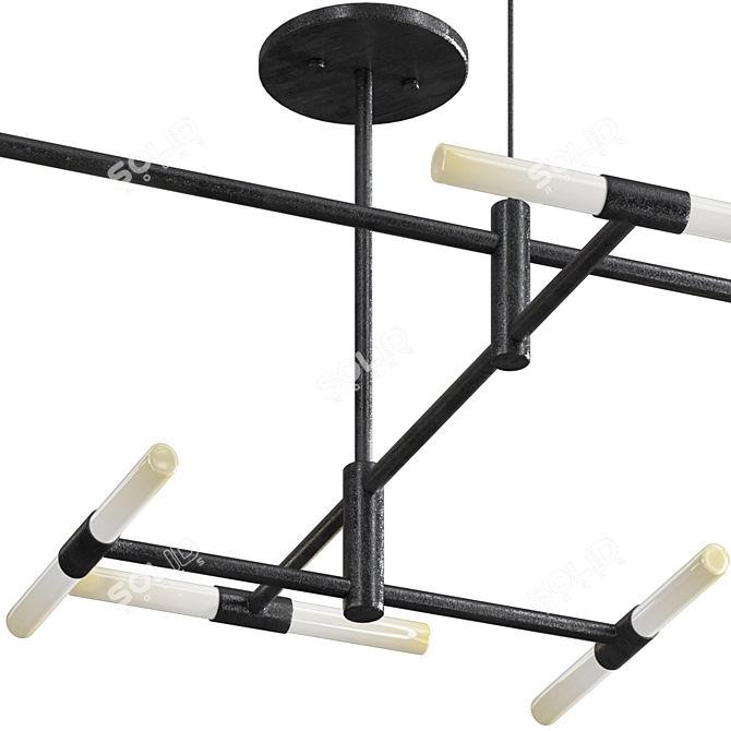 Contemporary ALTON Ceiling Fixture 3D model image 5