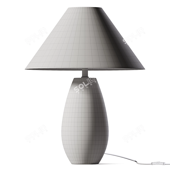  Sleek Ceramic Table Lamp 3D model image 2