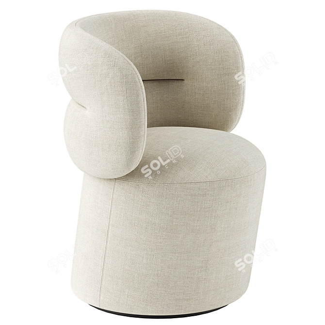 Sleek Armchair GETLUCKY 3D Model 3D model image 2