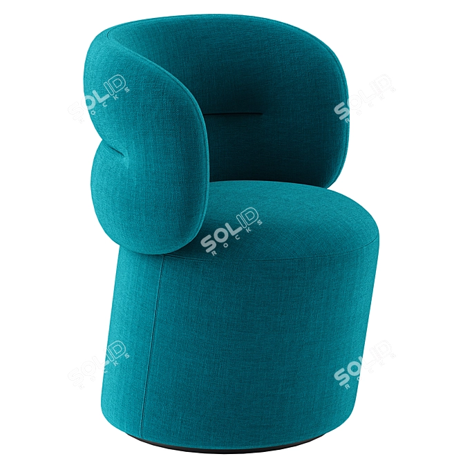 Sleek Armchair GETLUCKY 3D Model 3D model image 4