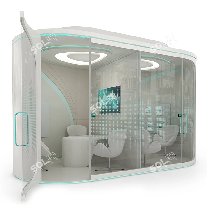 Collaboration Pod, Meeting Sanctuary 3D model image 3