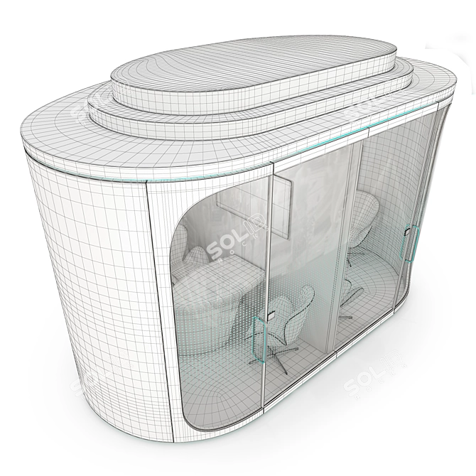 Collaboration Pod, Meeting Sanctuary 3D model image 7