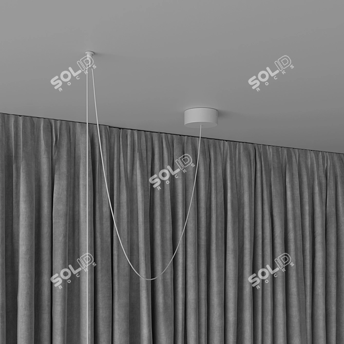 Luxury Headboard Wall Panel Set 3D model image 11