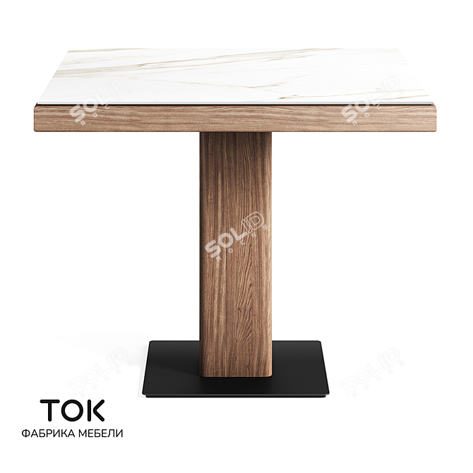 Tviks Dining Table Set 3D model image 1