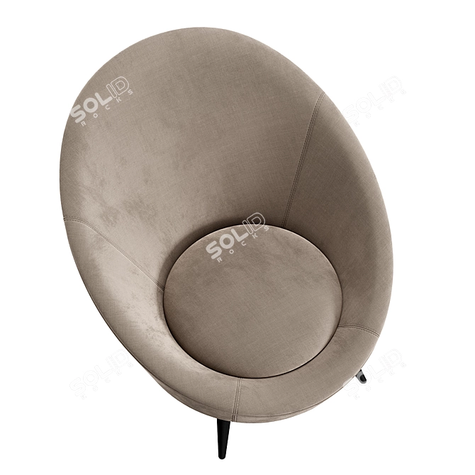 Vera Konyshev Chair with TurboSmooth 3D model image 5