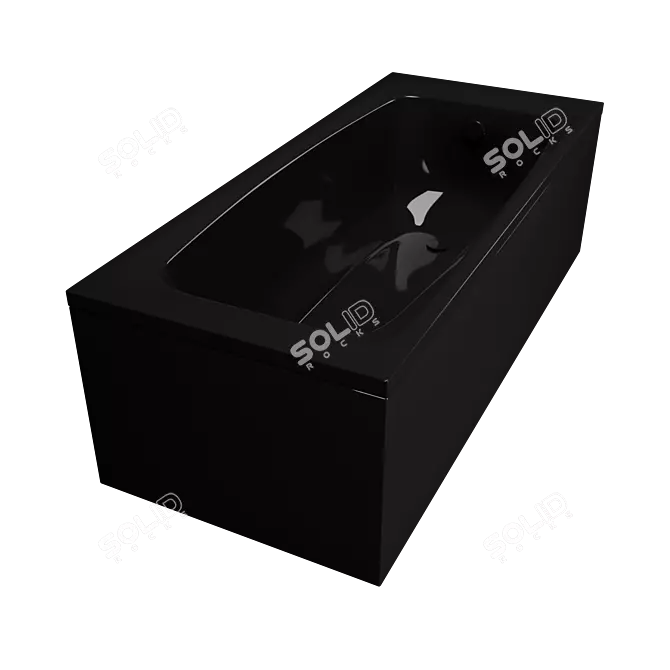 Rapallo PL 170x70 Matte Acrylic Bathtub 3D model image 8