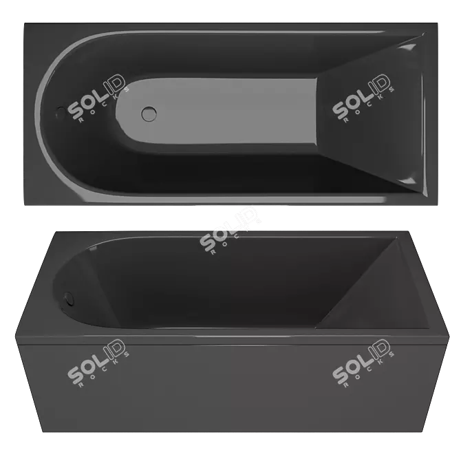 Toni Arti Acrylic Soaking Tub 3D model image 1