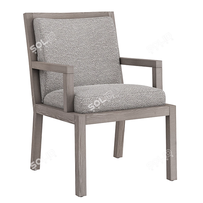 Elegant Bernhardt Trianon Armchair 3D model image 1