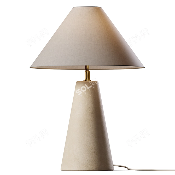 Elegant Florence Table Lamp 3D model image 1