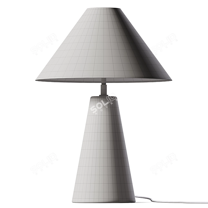 Elegant Florence Table Lamp 3D model image 2