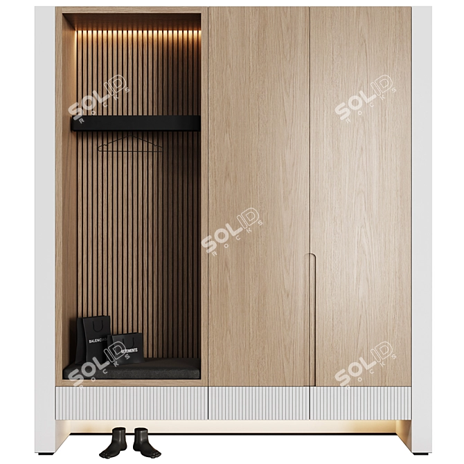 Minimalist Entryway Set 13 3D model image 1