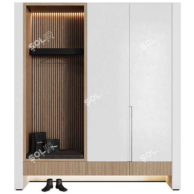 Minimalist Entryway Set 13 3D model image 2