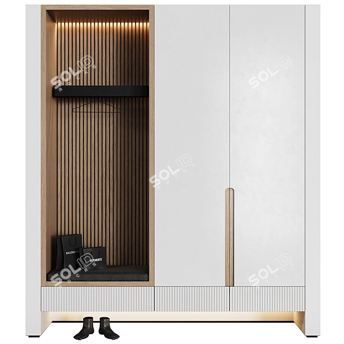 Minimalist Entryway Set 13 3D model image 4