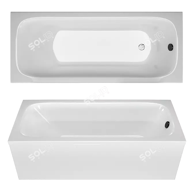 TONI ARTI Lamoli Acrylic Bathtub 3D model image 1