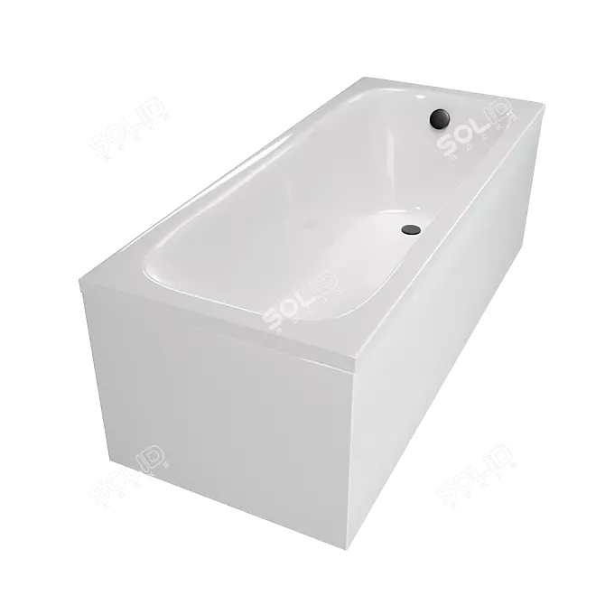 TONI ARTI Lamoli Acrylic Bathtub 3D model image 2
