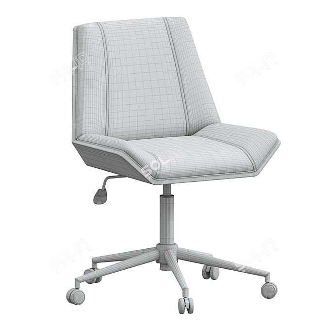 Sleek Lanora Task Chair 3D model image 4