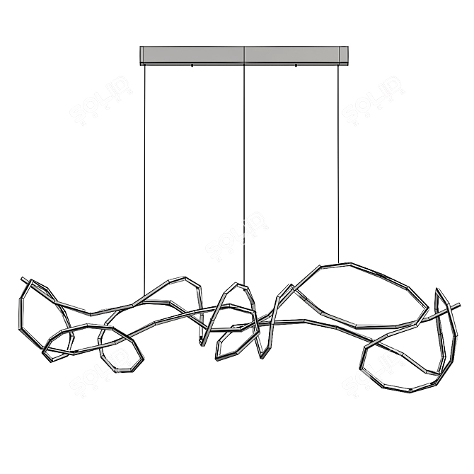 Modern NORVIN L Pendant Light 3D model image 3