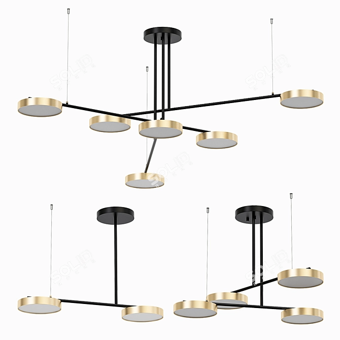 ImperiumLoft VISIO Pendant Chandelier 3D model image 1