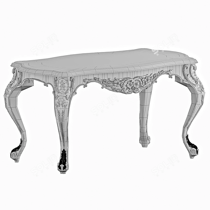 Baroque Classic Table 005 3D model image 5