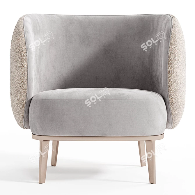 Modern Cosona Armchair by Bruno Moinard 3D model image 3