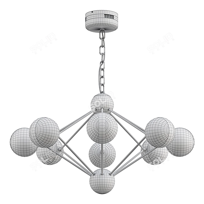 VISTA Pendant Chandelier Fixture 3D model image 3