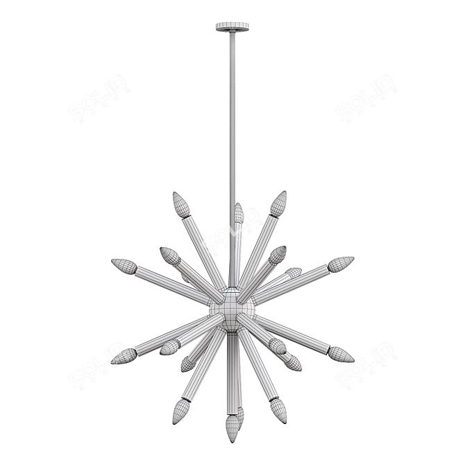 ImperiumLoft WIND Pendant Chandelier 3D model image 3