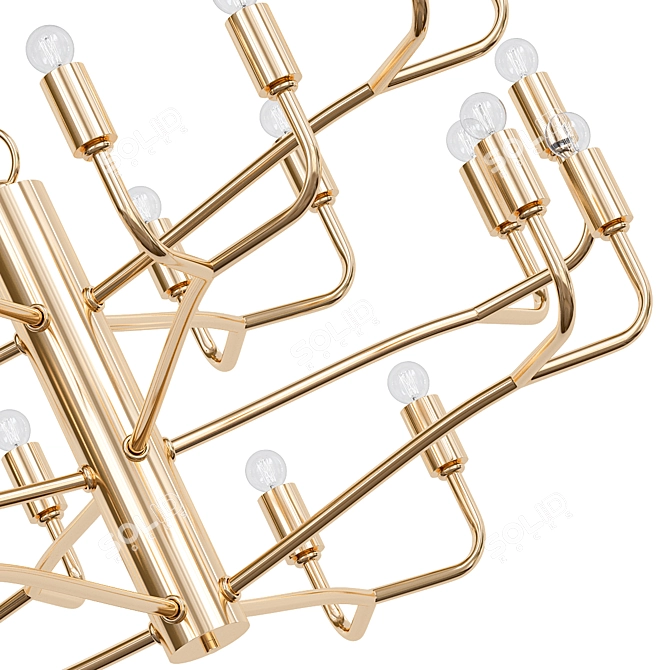 Industrial Pendant Light TYLER 3D model image 2