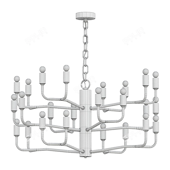 Industrial Pendant Light TYLER 3D model image 3