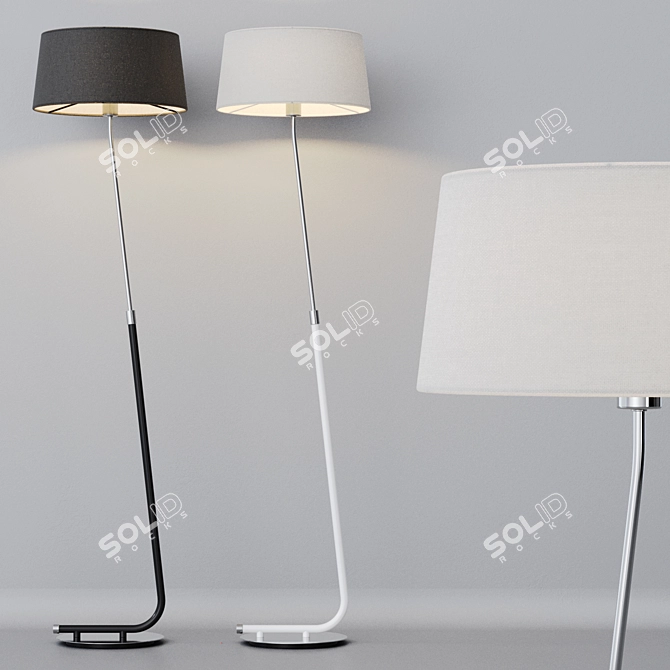 Modern Metal Floor Lamp "HOTEL 3D model image 6