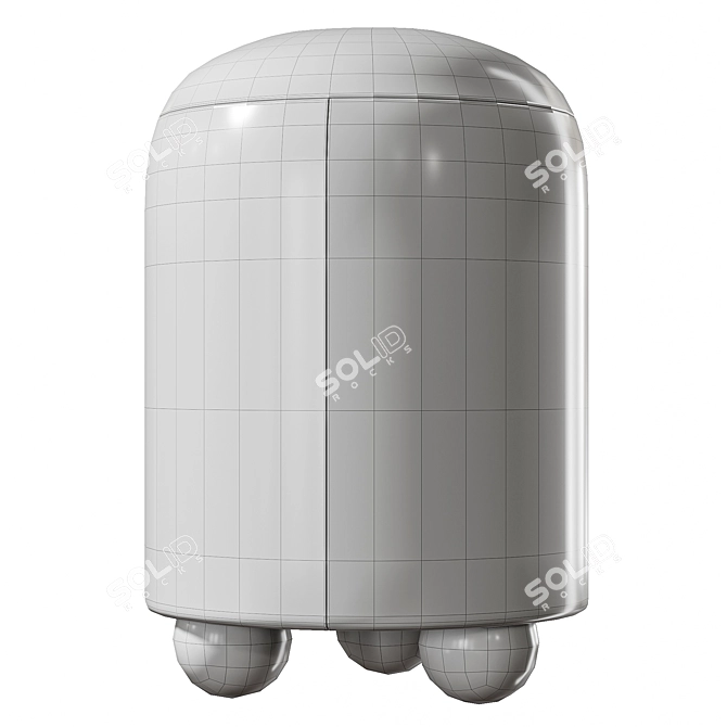 Modern Cornerdesign Mozu Ottoman 3D model image 4