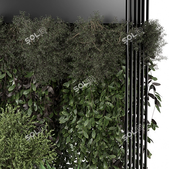 Metal Box Hanging Plants Set 3D model image 2