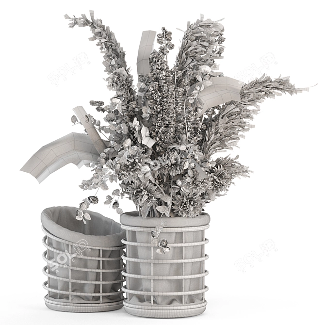 Dry Plant Bouquet Set 1872 3D model image 5