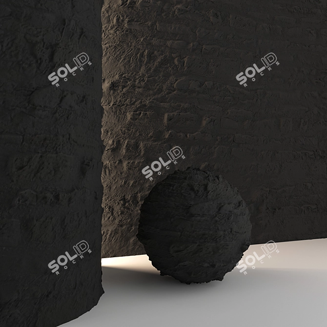 Stone Wall 16 3D Model 3D model image 4